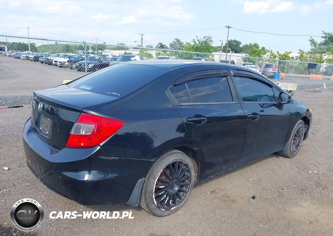 2012 Honda Civic Lx VIN:19XFB2F53CE346039 - 4