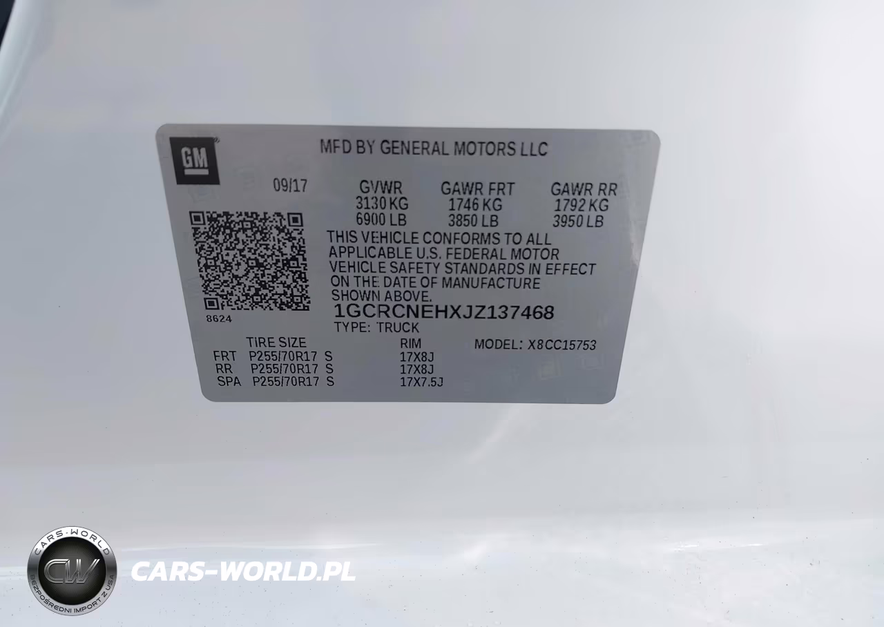 2018 Chevrolet Silverado 1500 Wt VIN:1GCRCNEHXJZ137468 - 9