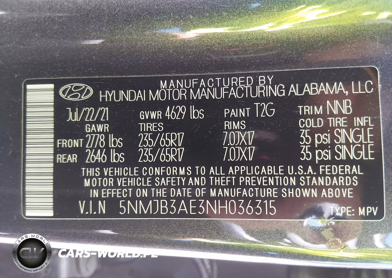 2022 Hyundai Tucson Sel VIN:5NMJB3AE3NH036315 - 9