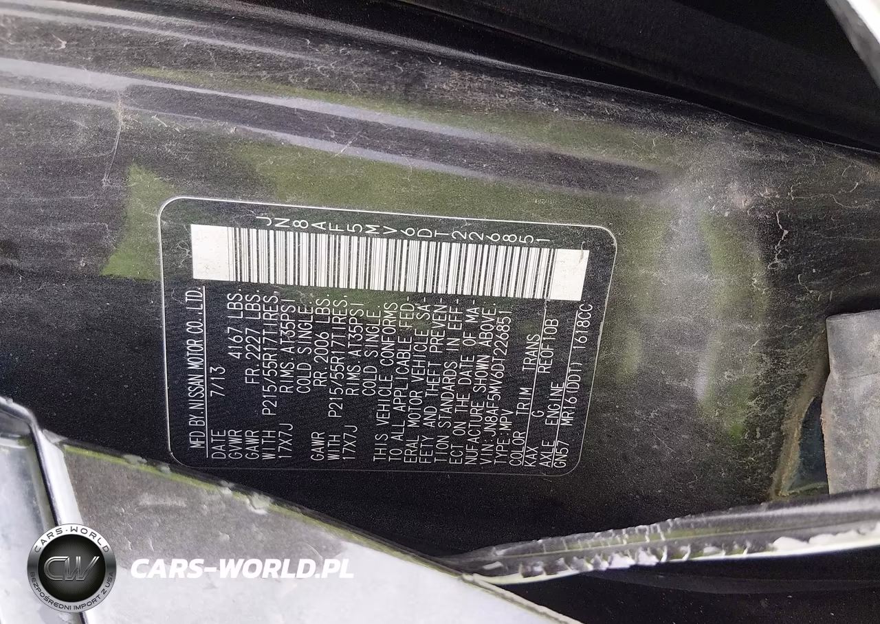 2013 Nissan Juke Sl VIN:JN8AF5MV6DT226851 - 9