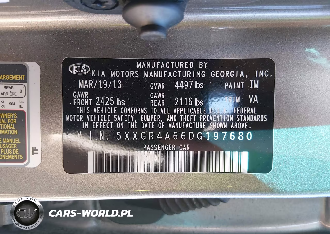 2013 Kia Optima Sx VIN:5XXGR4A66DG197680 - 9