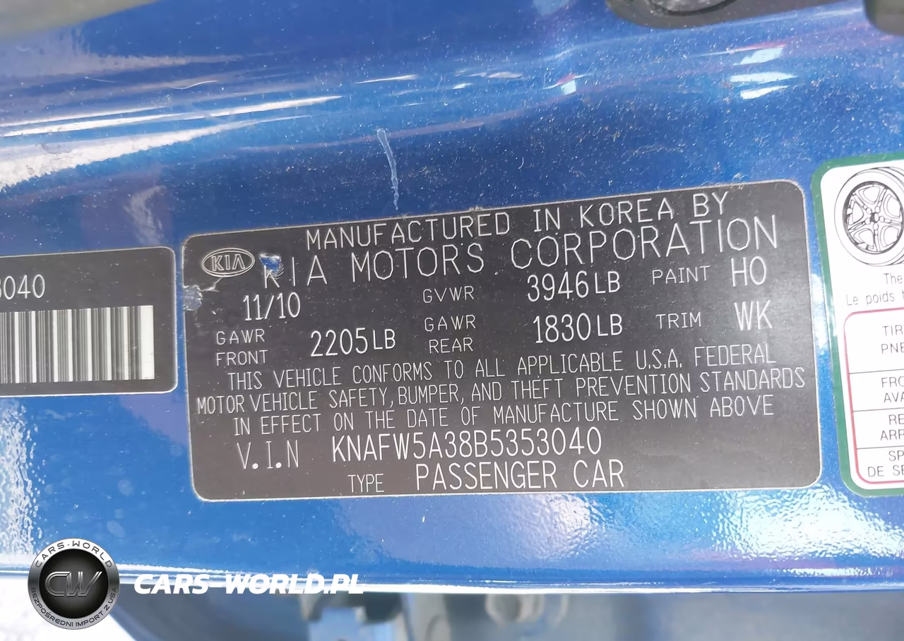 2011 Kia Forte Sx VIN:KNAFW5A38B5353040 - 9