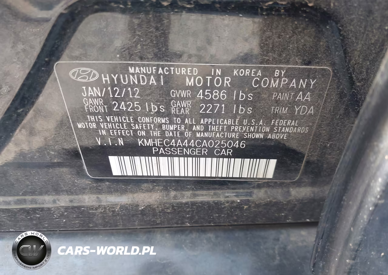 2012 Hyundai Sonata Hybrid VIN:KMHEC4A44CA025046 - 9