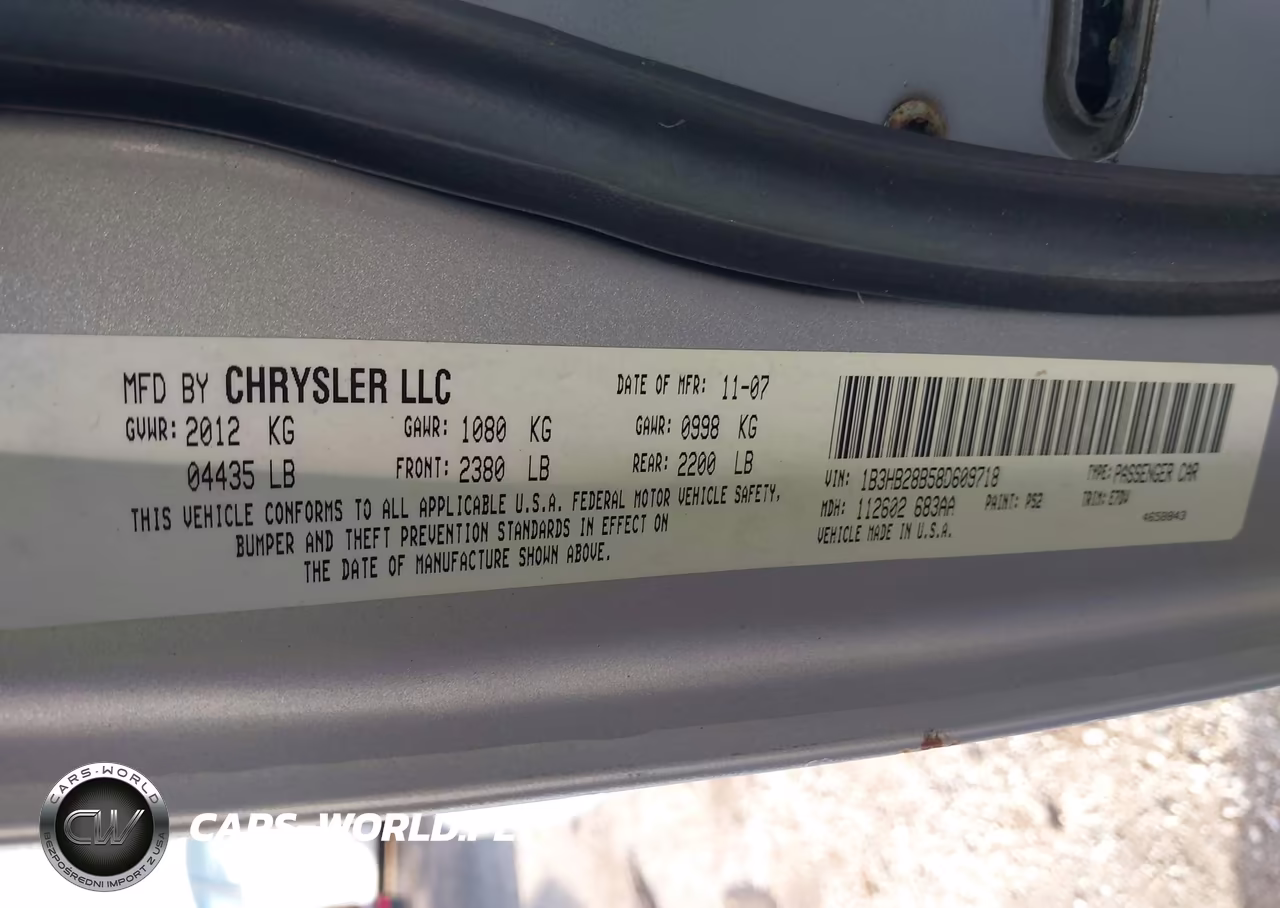 2008 Dodge Caliber Se VIN:1B3HB28B58D609718 - 9