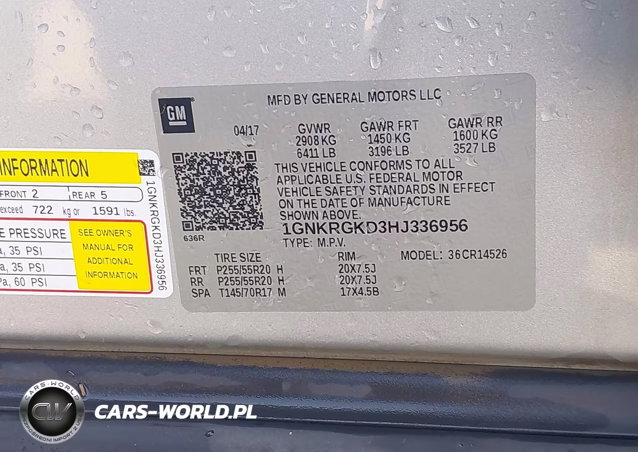 2017 Chevrolet Traverse Lt VIN:1GNKRGKD3HJ336956 - 12