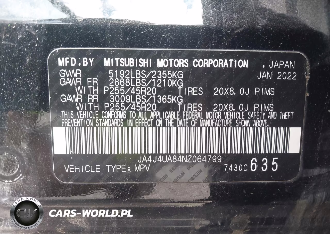 2022 Mitsubishi Outlander Black Edition S-Awc-Se 2.5 S-Awc-Se Launch Edition S-Awc VIN:JA4J4UA84NZ064799 - 9