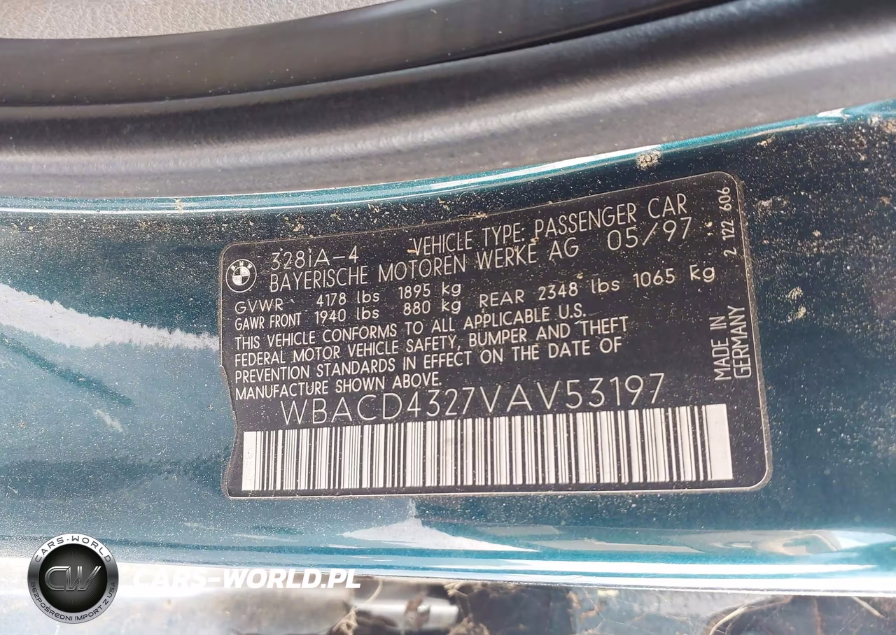 1997 BMW 328I VIN:WBACD4327VAV53197 - 9