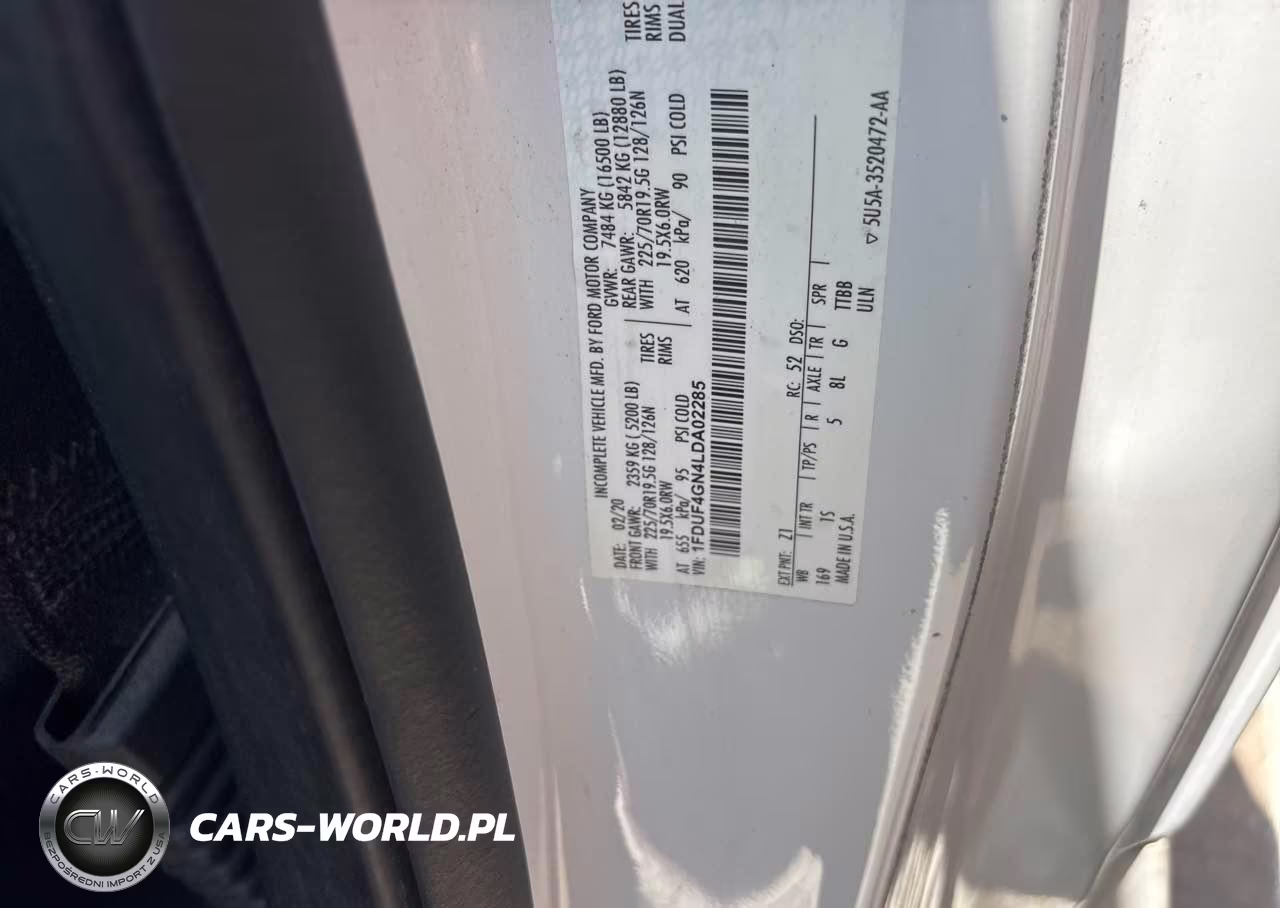 2020 Ford F-450 Chassis Xl VIN:1FDUF4GN4LDA02285 - 10