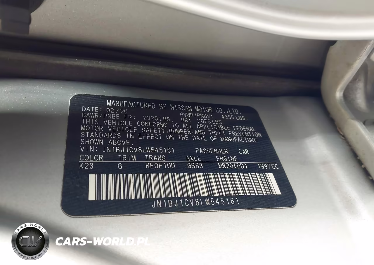 2020 Nissan Rogue Sport S Fwd Xtronic Cvt VIN:JN1BJ1CV8LW545161 - 9