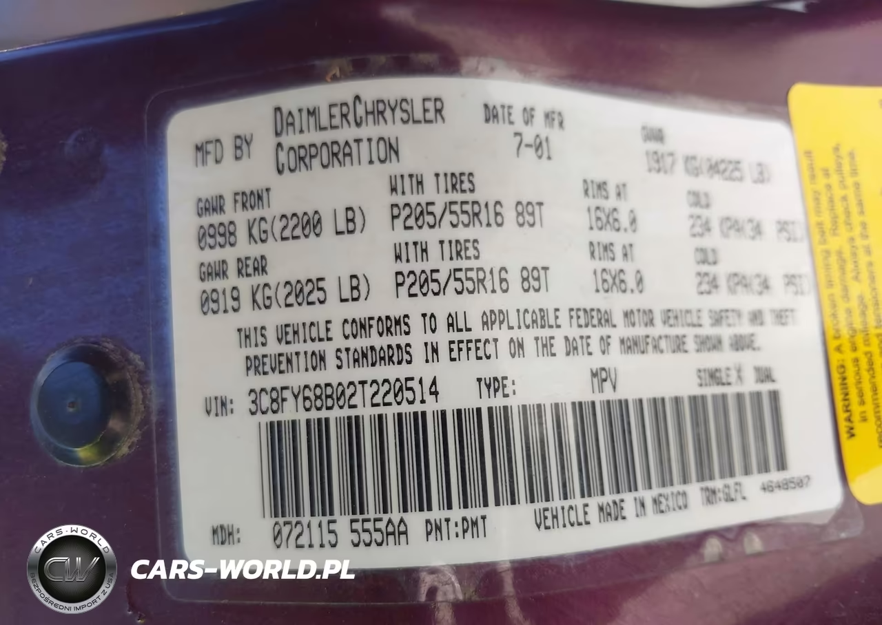 2002 Chrysler Pt Cruiser Limited VIN:3C8FY68B02T220514 - 9