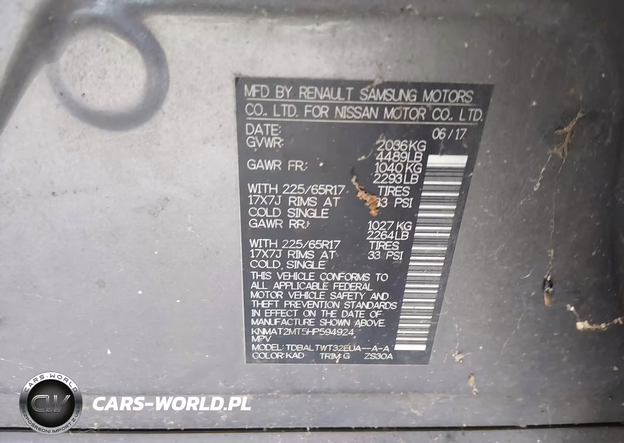 2017 Nissan Rogue Sv VIN:KNMAT2MT5HP594924 - 9
