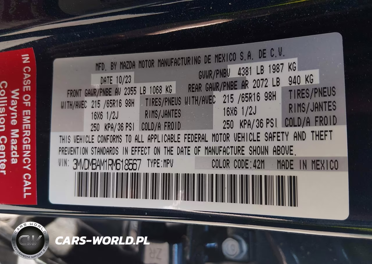 2024 Mazda Cx-30 2.5 S VIN:3MVDMBAM1RM618567 - 9