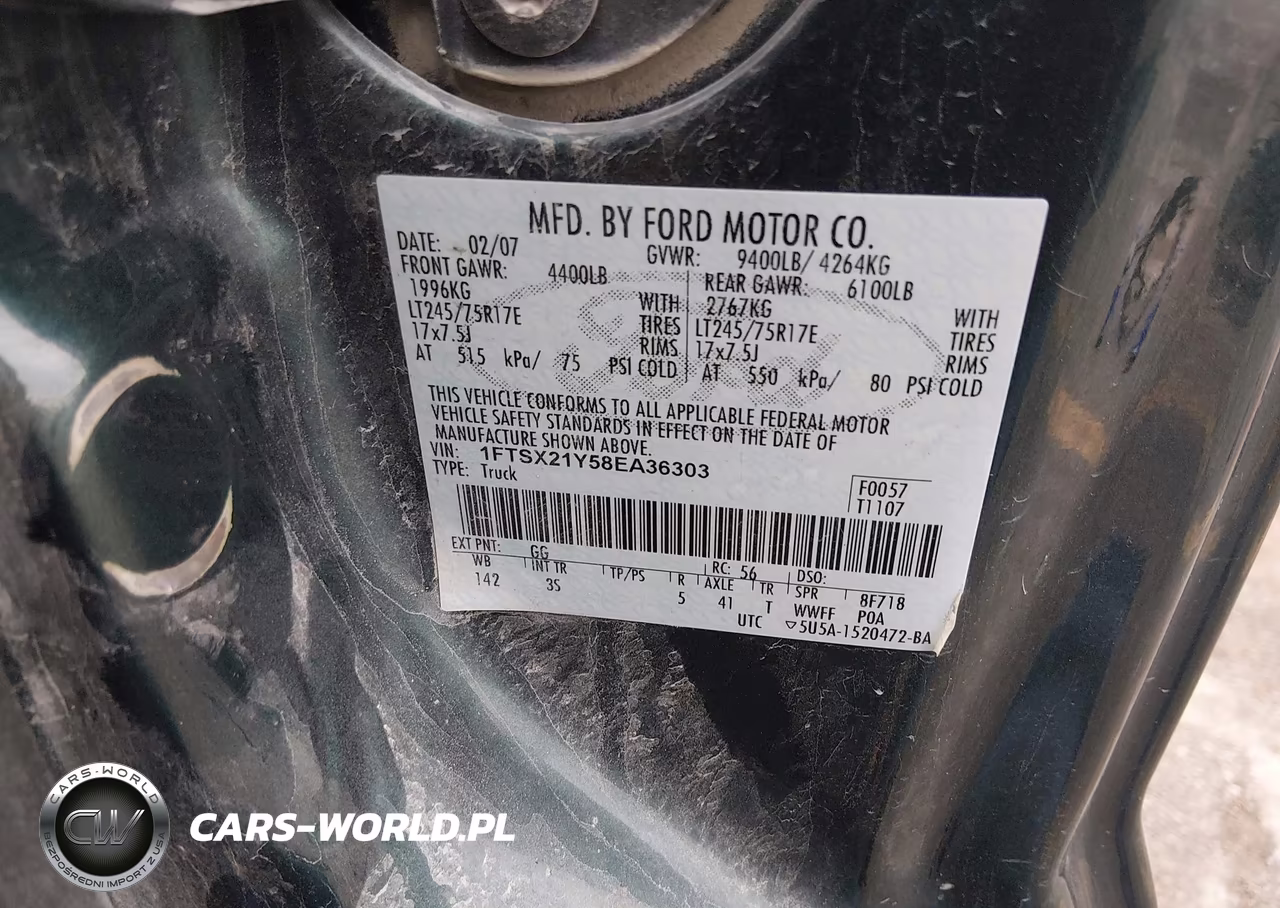 2008 Ford Super Duty F-250 Srw Fx4-Lariat-Xl-Xlt VIN:1FTSX21Y58EA36303 - 9