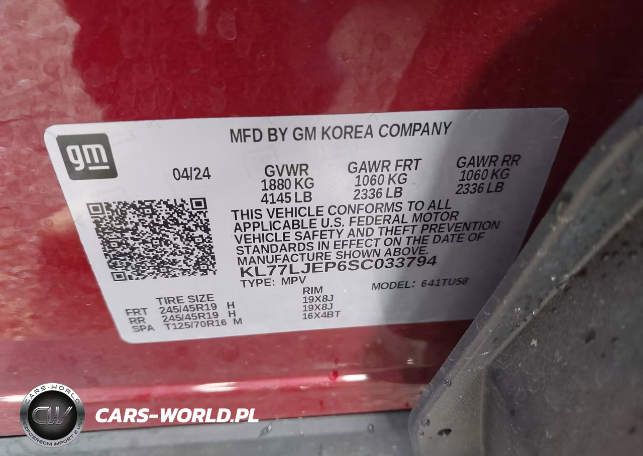 2025 Chevrolet Trax Fwd 2Rs VIN:KL77LJEP6SC033794 - 9