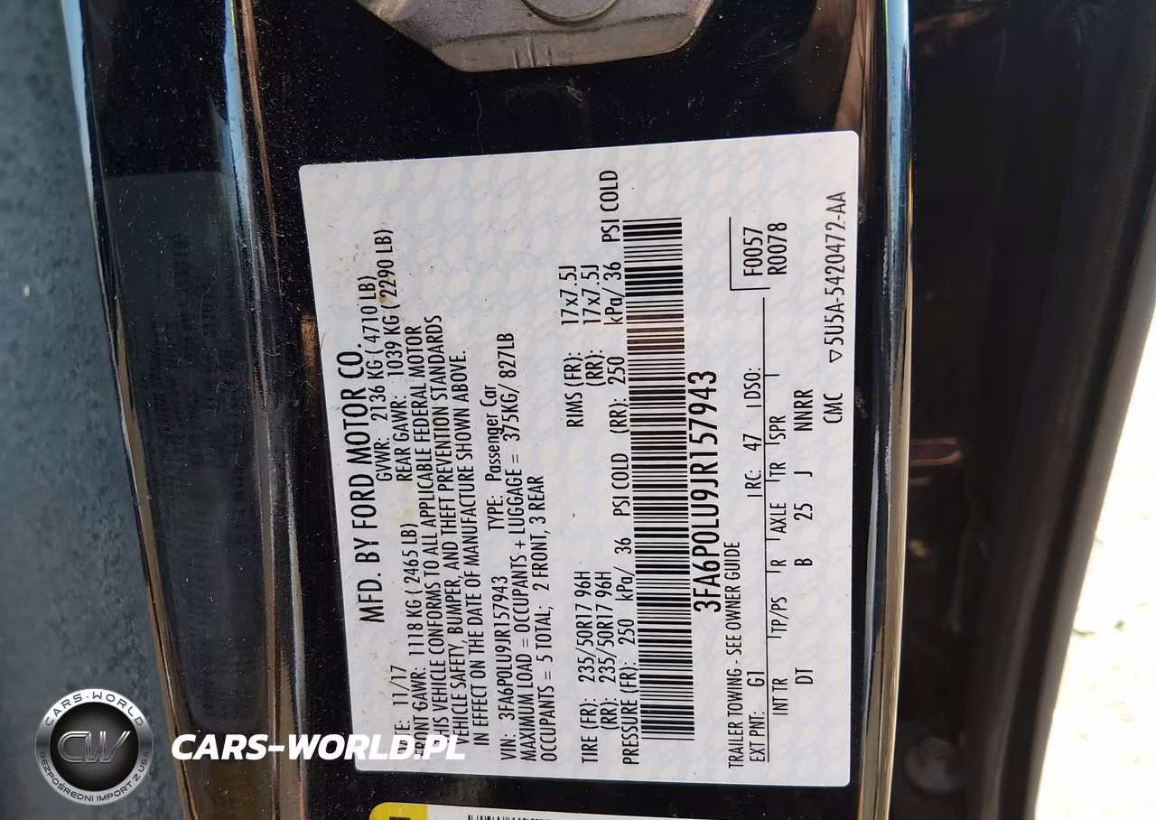 2018 Ford Fusion Hybrid Se VIN:3FA6P0LU9JR157943 - 9