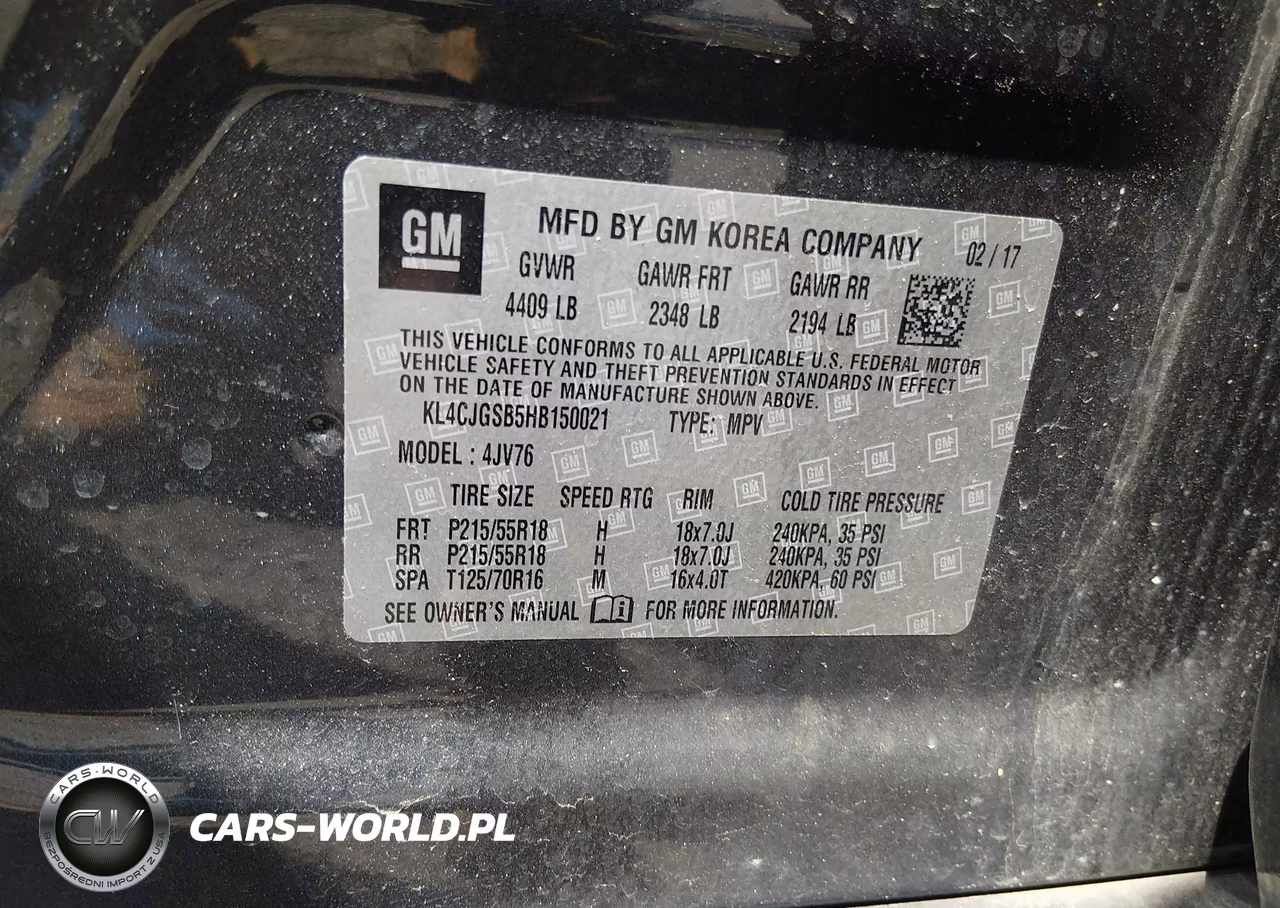 2017 Buick Encore Essence VIN:KL4CJGSB5HB150021 - 9