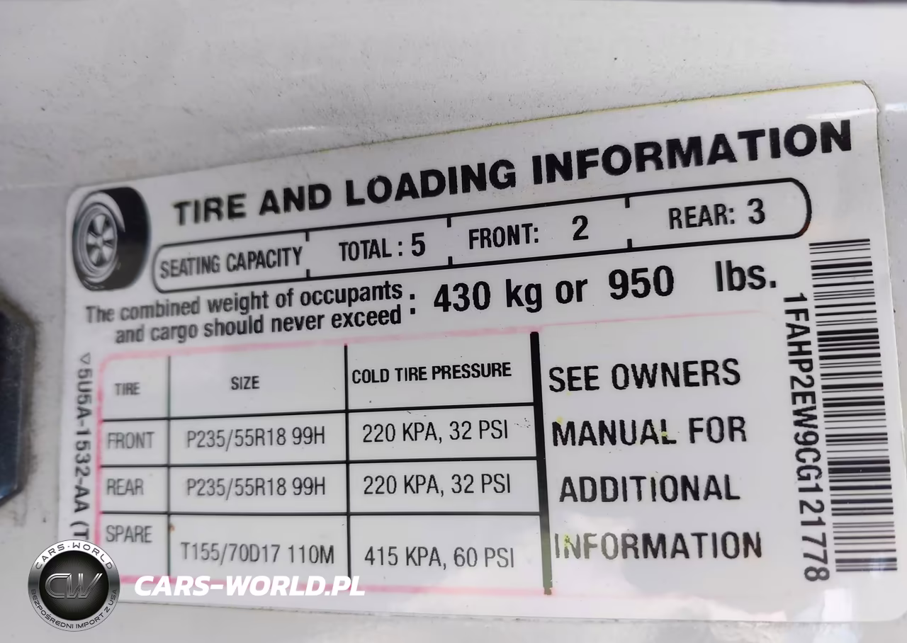 2012 Ford Taurus Sel VIN:1FAHP2EW9CG121778 - 9