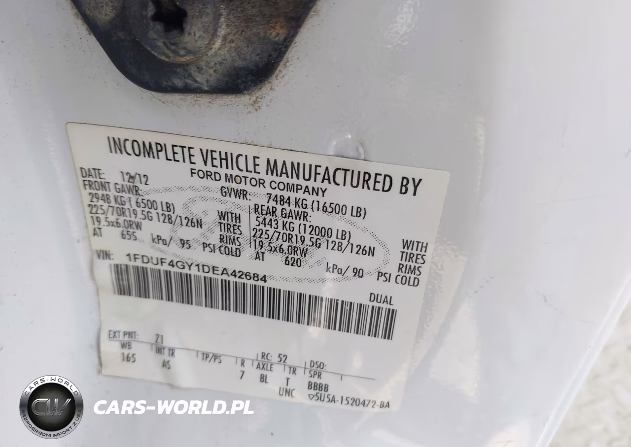 2013 Ford F-450 Chassis Xl VIN:1FDUF4GY1DEA42684 - 8