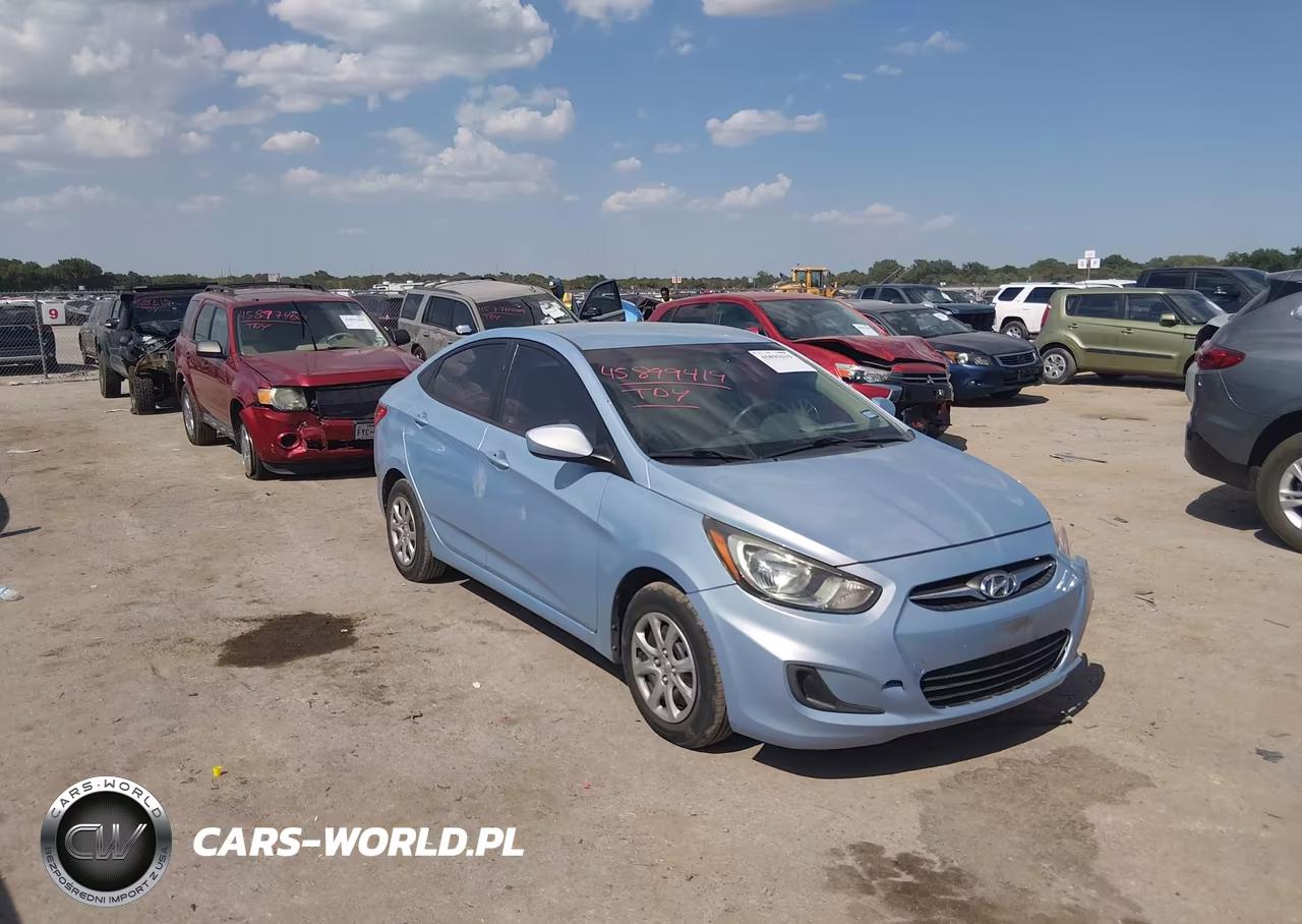 2012 Hyundai Accent Gls VIN:KMHCT4AE9CU240193 - 1