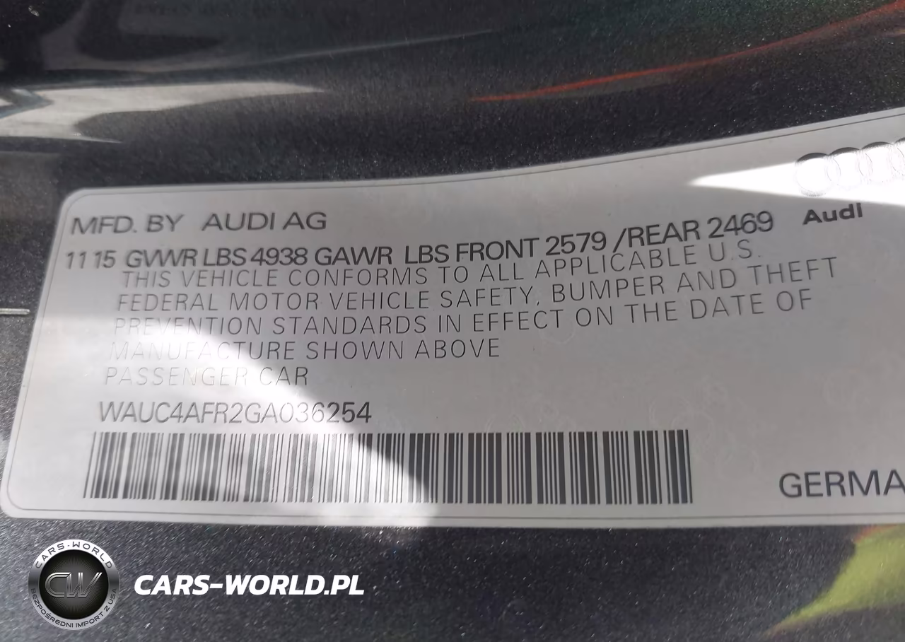 2016 Audi S5 3.0T Premium Plus VIN:WAUC4AFR2GA036254 - 9
