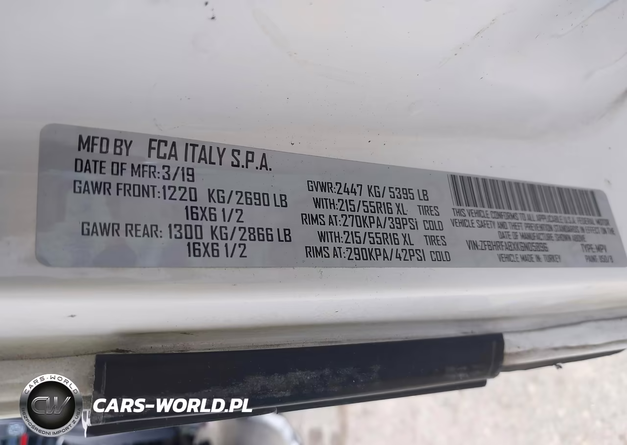 2019 Ram Promaster City Tradesman VIN:ZFBHRFABXK6N05896 - 9