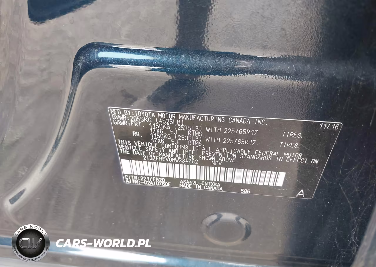 2017 Toyota Rav4 Le VIN:2T3ZFREV0HW334762 - 9
