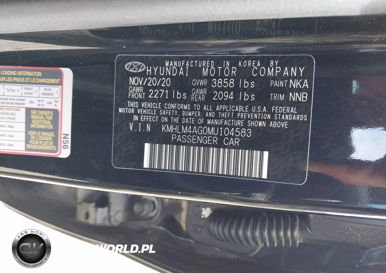 2021 Hyundai Elantra Sel VIN:KMHLM4AG0MU104583 - 9