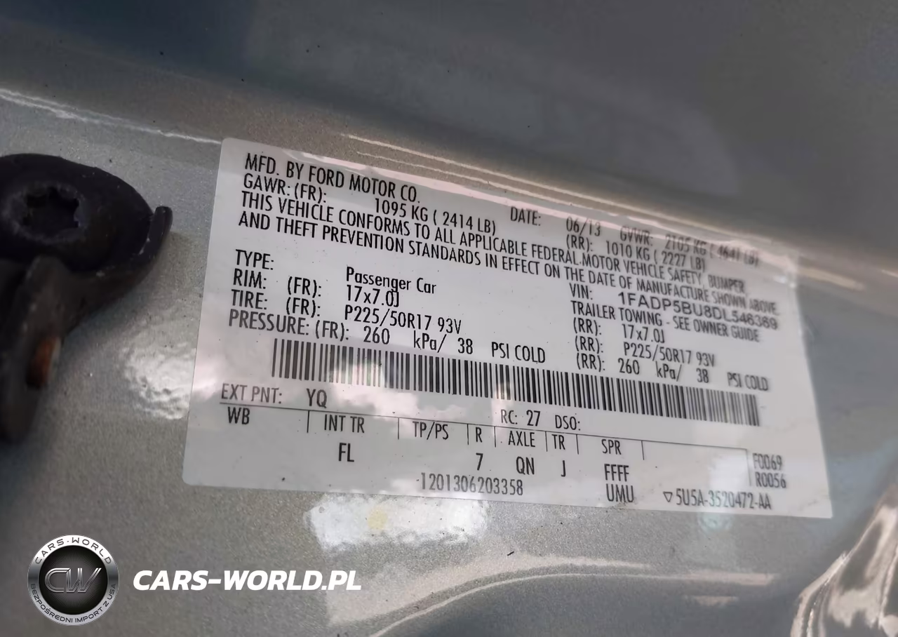 2013 Ford C-Max Hybrid Sel VIN:1FADP5BU8DL546369 - 9