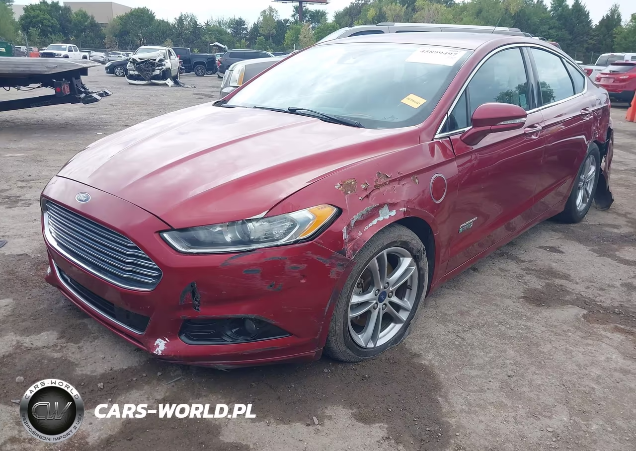 2015 Ford Fusion Energi Titanium VIN:3FA6P0SU7FR128160 - 2