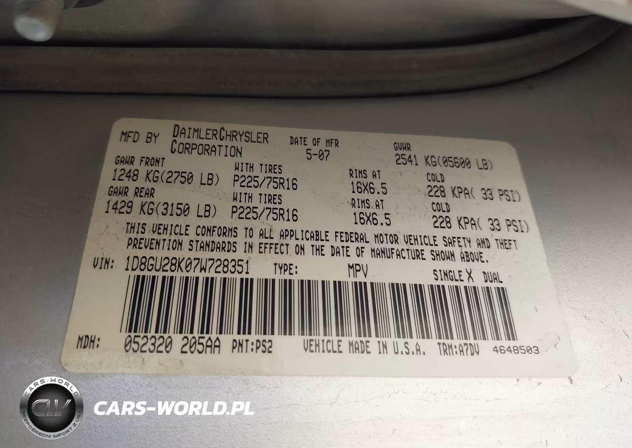 2007 Dodge Nitro Sxt VIN:1D8GU28K07W728351 - 9