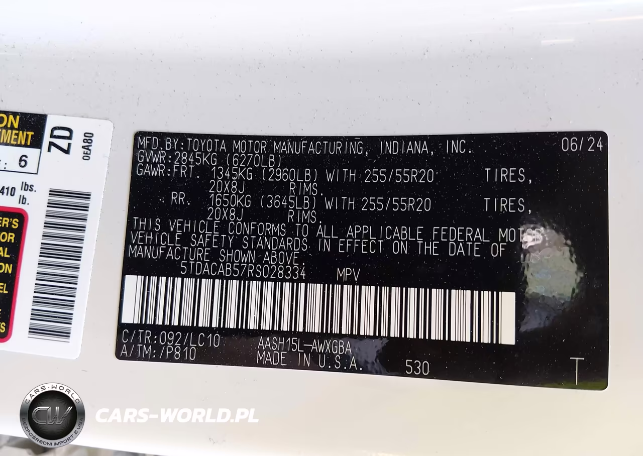 2024 Toyota Grand Highlander Hybrid Limited VIN:5TDACAB57RS028334 - 9