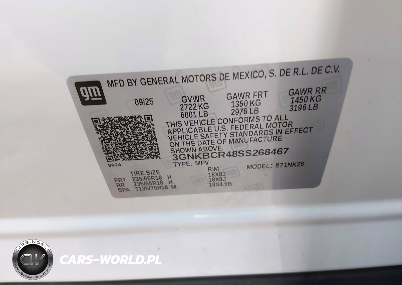 2025 Chevrolet Blazer Fwd 2Lt VIN:3GNKBCR48SS268467 - 9