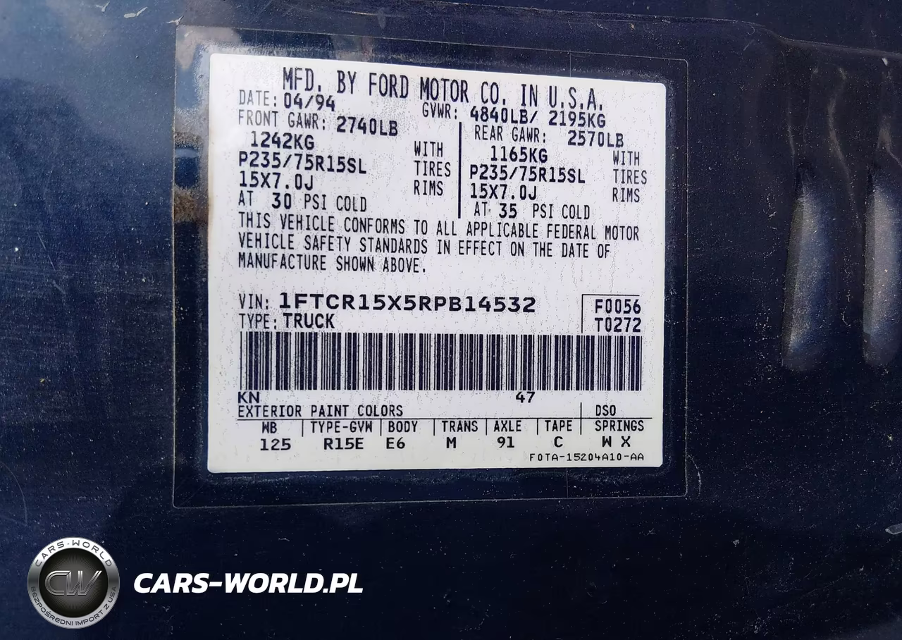 1994 Ford Ranger Super Cab VIN:1FTCR15X5RPB14532 - 9