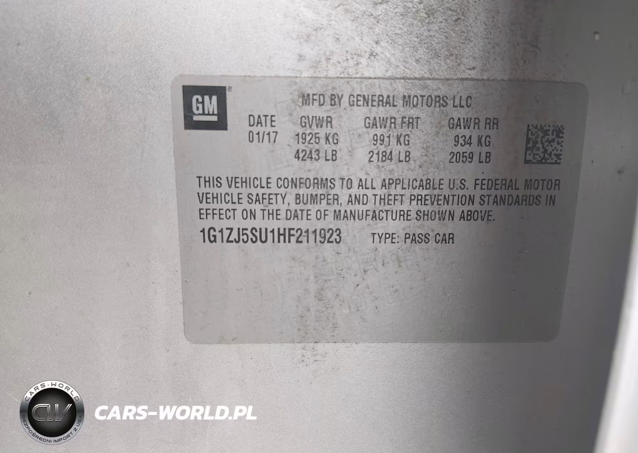 2017 Chevrolet Malibu Hybrid VIN:1G1ZJ5SU1HF211923 - 9