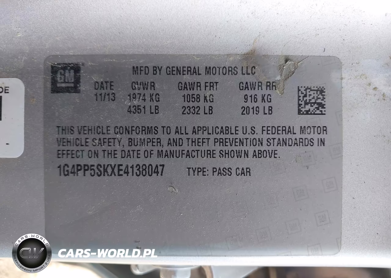 2014 Buick Verano VIN:1G4PP5SKXE4138047 - 9