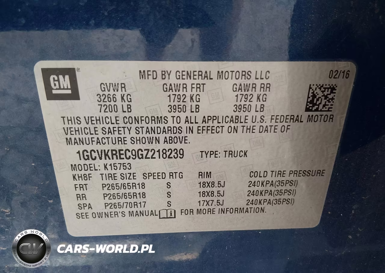 2016 Chevrolet Silverado 1500 Lt VIN:1GCVKREC9GZ218239 - 9