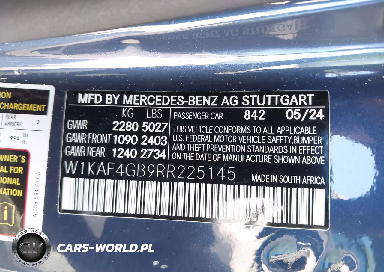 2024 Mercedes-Benz C 300 VIN:W1KAF4GB9RR225145 - 9
