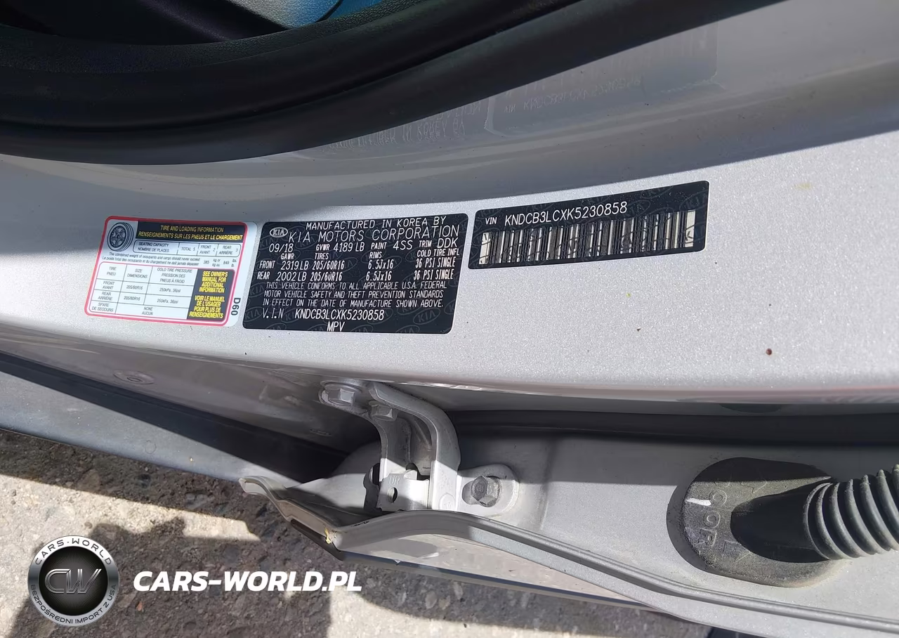 2019 Kia Niro Lx VIN:KNDCB3LCXK5230858 - 9