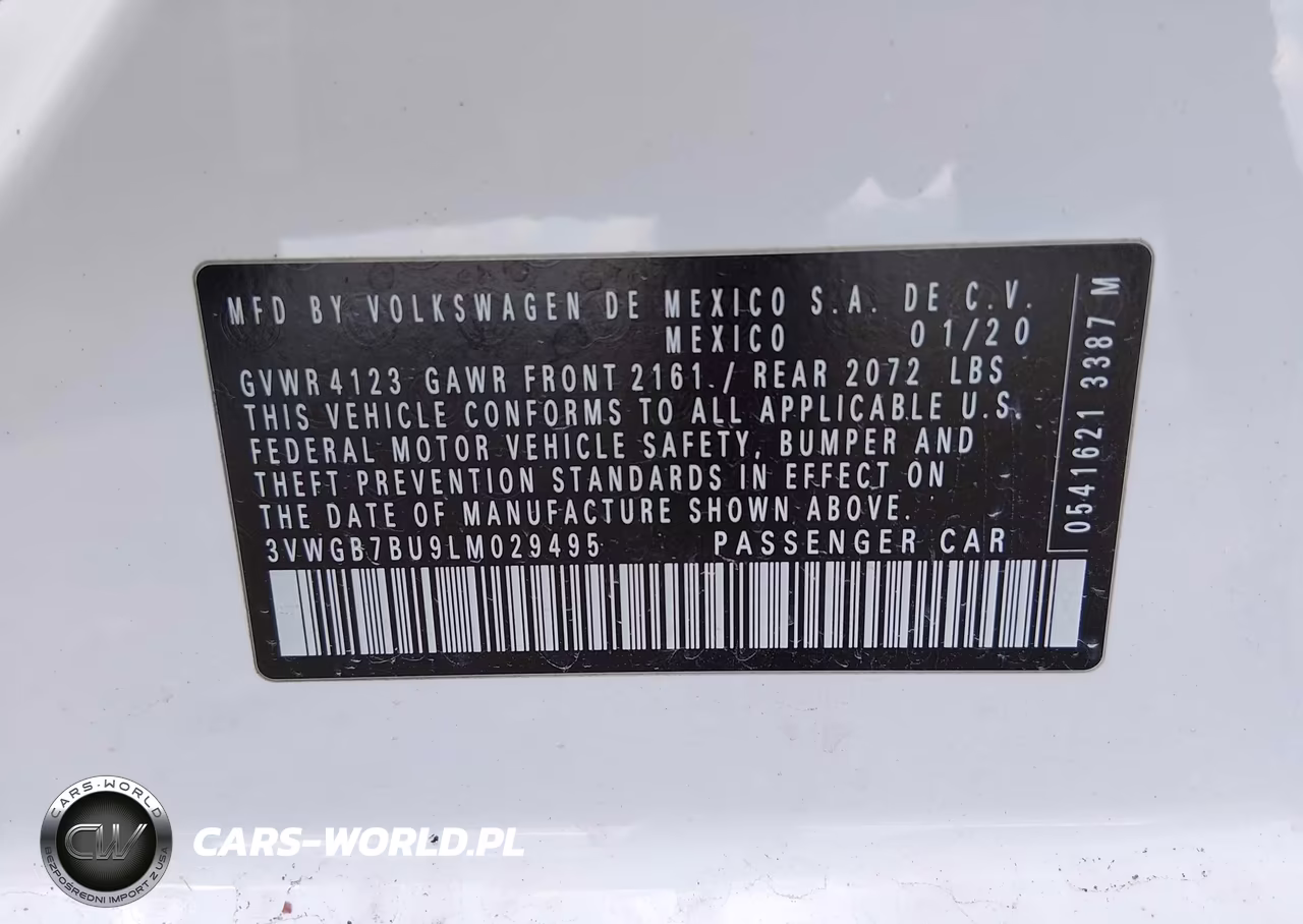 2020 Volkswagen Jetta 1.4T Sel Premium VIN:3VWGB7BU9LM029495 - 9