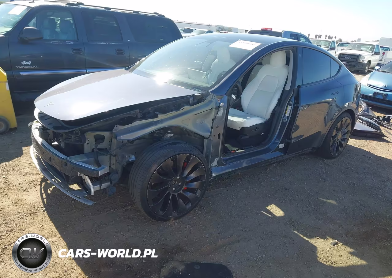 2021 Tesla Model Y Performance Dual Motor All-Wheel Drive VIN:5YJYGDEF7MF092007 - 2