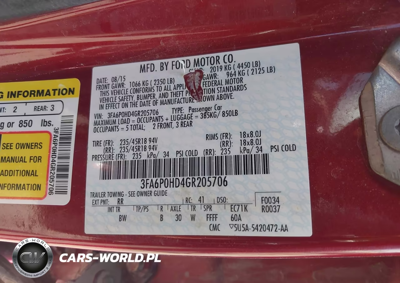 2016 Ford Fusion Se VIN:3FA6P0HD4GR205706 - 9