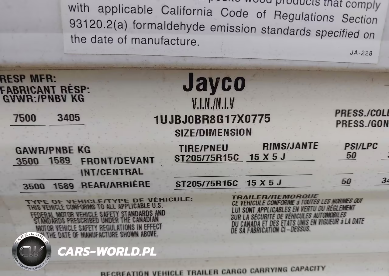 2016 Jayco 287Bhsw VIN:1UJBJ0BR8G17X0775 - 9