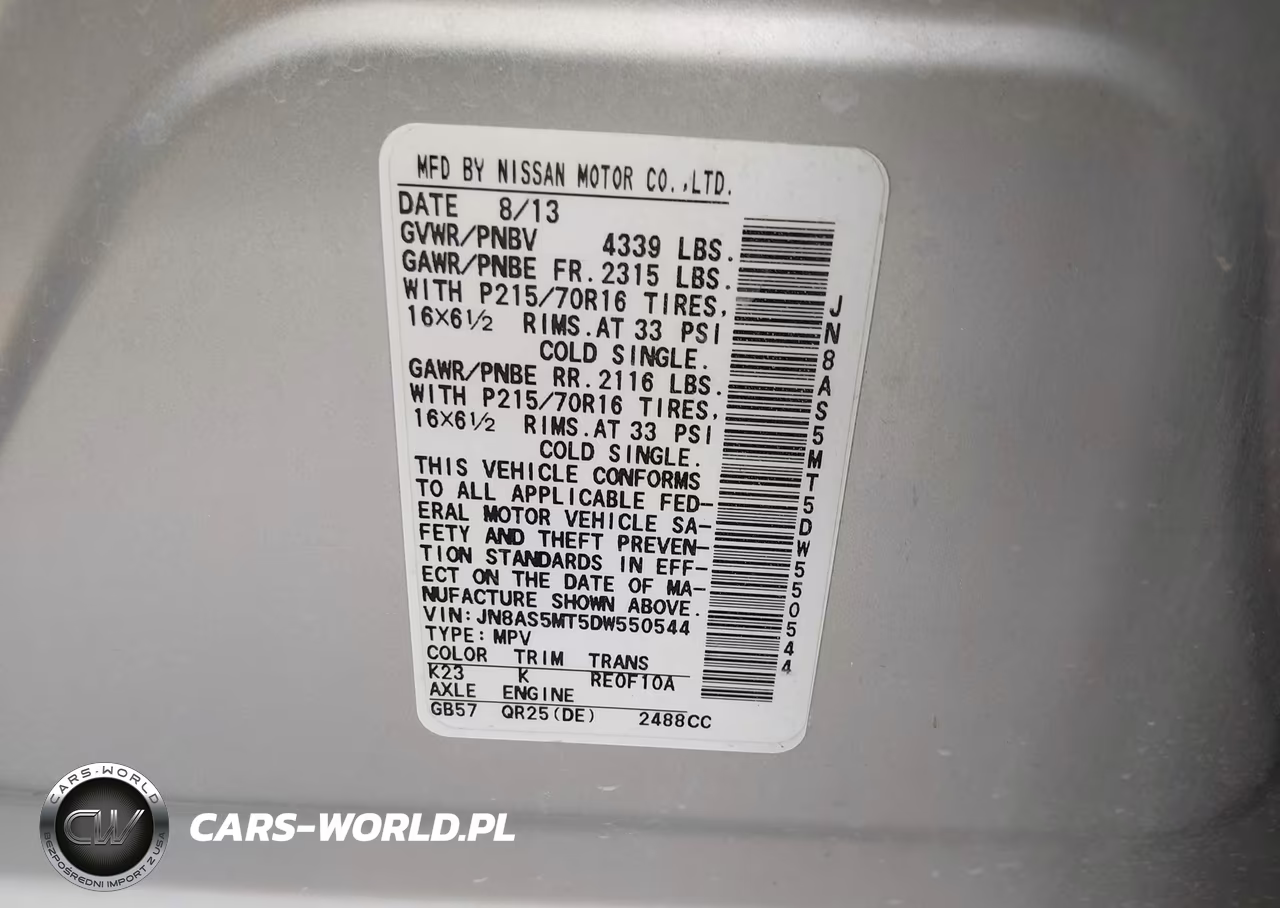 2013 Nissan Rogue S VIN:JN8AS5MT5DW550544 - 9