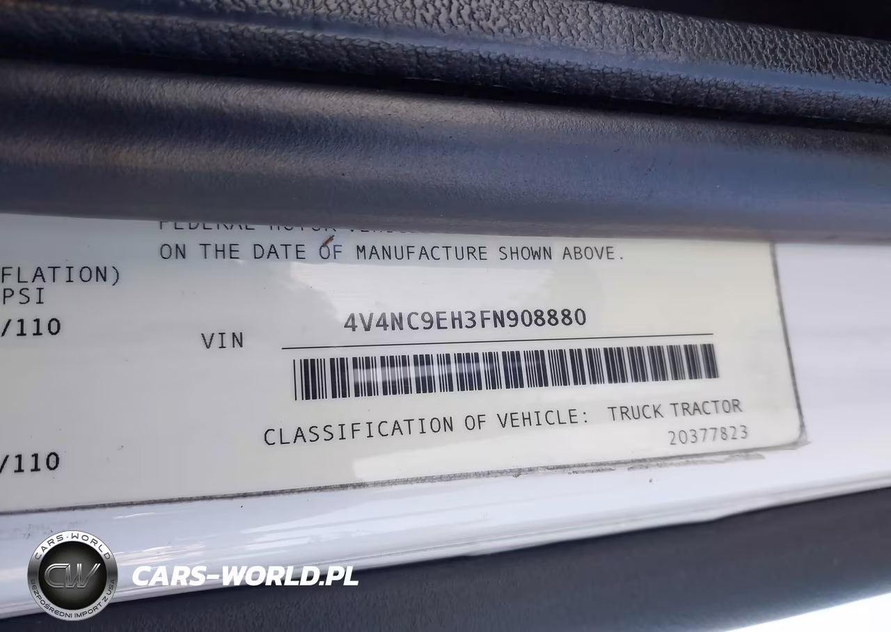 2015 Volvo Vn Vnl VIN:4V4NC9EH3FN908880 - 8