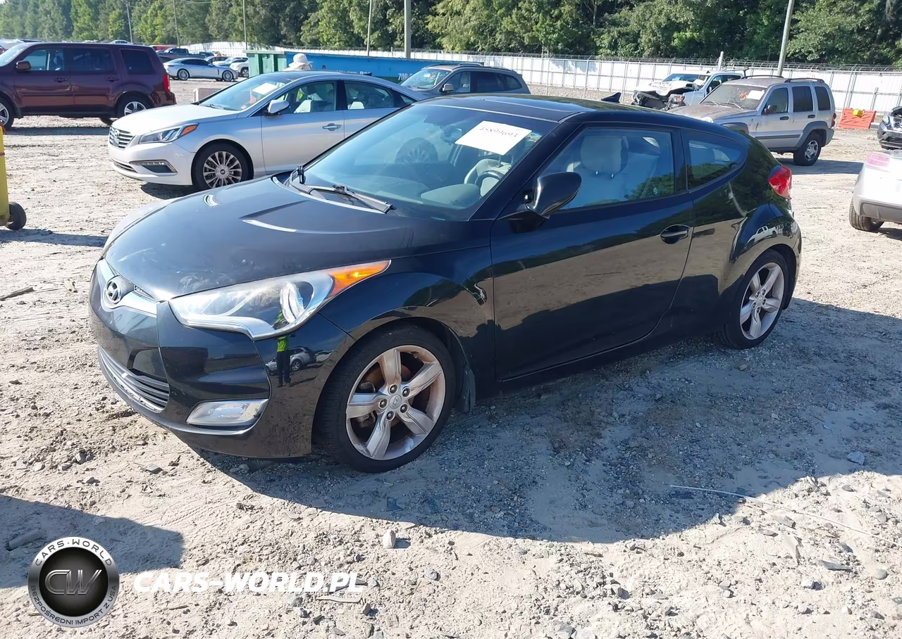 2014 Hyundai Veloster Base W-Gray VIN:KMHTC6AD2EU215724 - 2