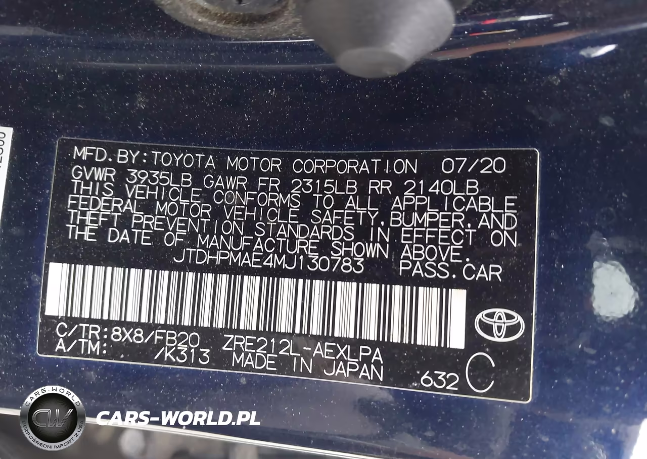 2021 Toyota Corolla Le VIN:JTDHPMAE4MJ130783 - 9