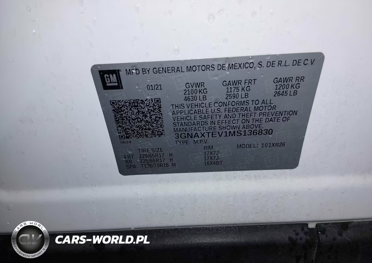 2021 Chevrolet Equinox Awd 2Fl VIN:3GNAXTEV1MS136830 - 9
