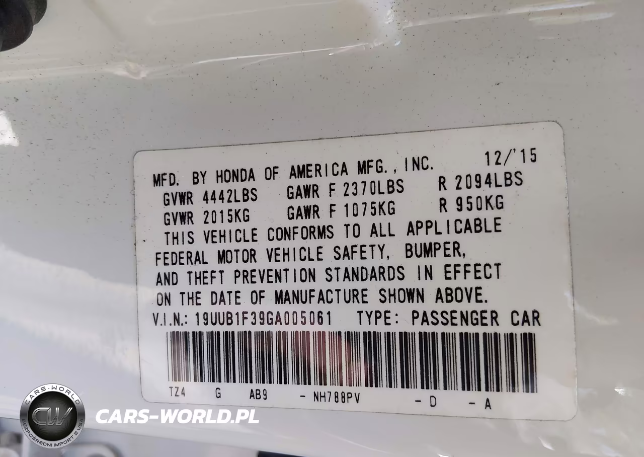 2016 Acura Tlx VIN:19UUB1F39GA005061 - 9