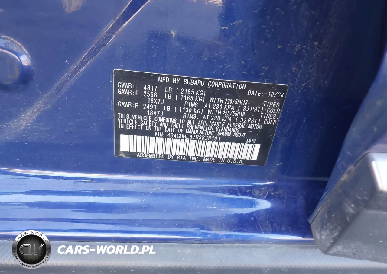 2024 Subaru Crosstrek Limited VIN:4S4GUHL67R3838101 - 9