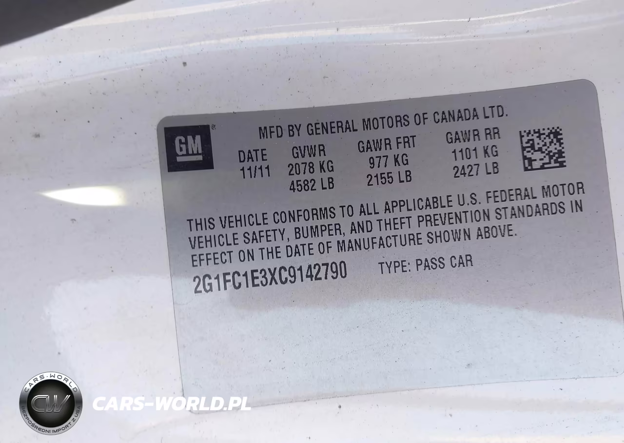 2012 Chevrolet Camaro 2Lt VIN:2G1FC1E3XC9142790 - 9